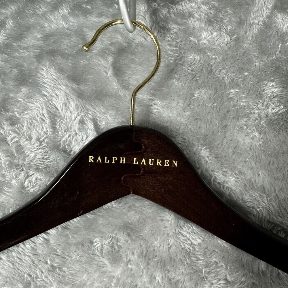 Luxury Wooden Suit Hangers Ralph Lauren Designer Closet Boutique Display Decor - Picture 4 of 6